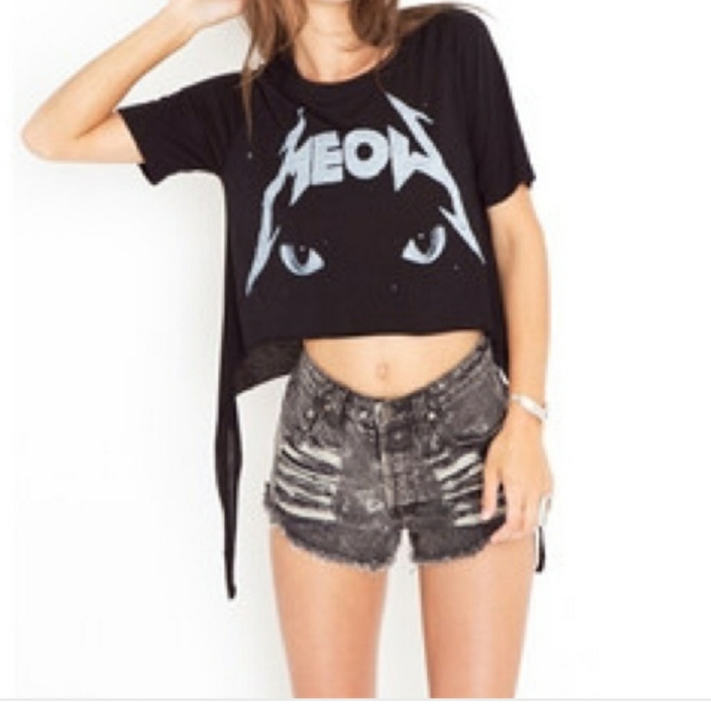 UNIF meow crop top